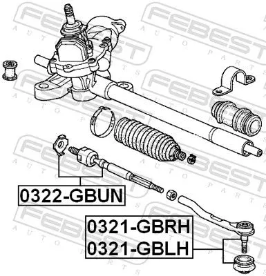 FEBEST Tie Rod End (0321-GBRH)