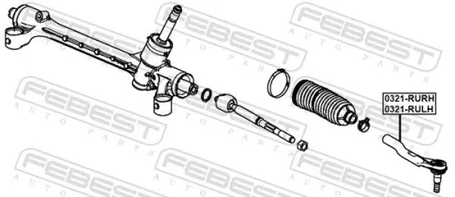 FEBEST Tie Rod End (0321-RULH)