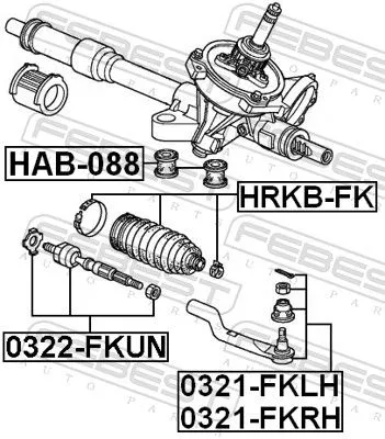 FEBEST Inner Tie Rod (0322-FKUN)