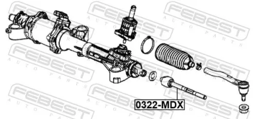 FEBEST Inner Tie Rod (0322-MDX)