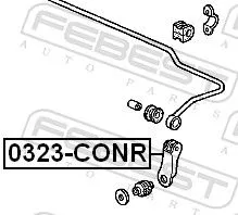 FEBEST Link/Coupling Rod, stabiliser bar (0323-CONR)