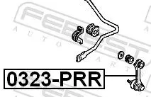 FEBEST Link/Coupling Rod, stabiliser bar (0323-PRR)