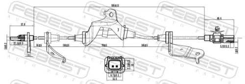 FEBEST Sensor, wheel speed (03606-003)