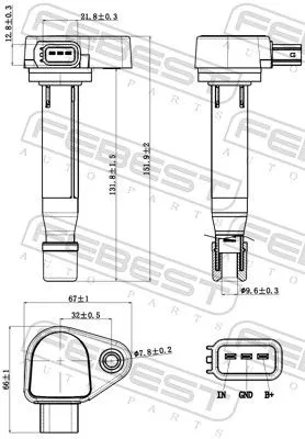 FEBEST Ignition Coil (03640-004)