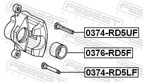 FEBEST Guide Bolt, brake caliper (0374-RD5UF)