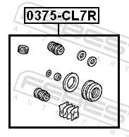 FEBEST Repair Kit, brake caliper (0375-CL7R)