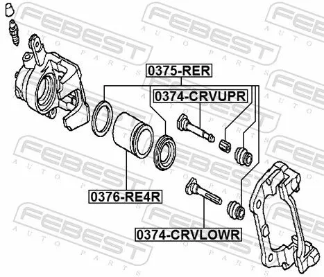 FEBEST Repair Kit, brake caliper (0375-RER)
