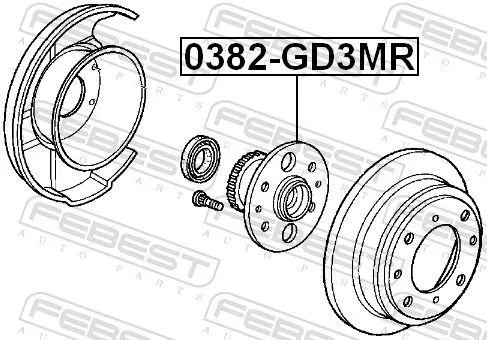 FEBEST Wheel Hub (0382-GD3MR)