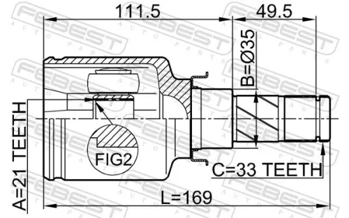 FEBEST Joint Kit, drive shaft (0411-Z30)