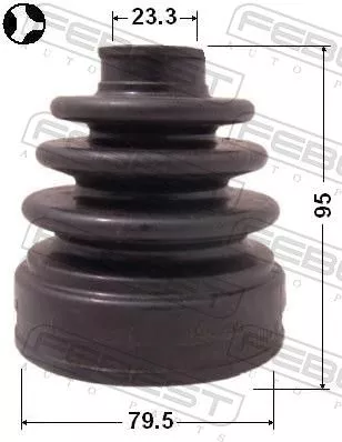 FEBEST Bellow, drive shaft (0415-CU20)