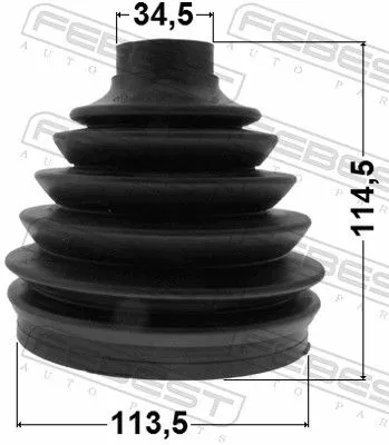 FEBEST Bellow, drive shaft (0415P-V97WR)