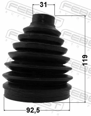 FEBEST Bellow, drive shaft (0417P-CW6)