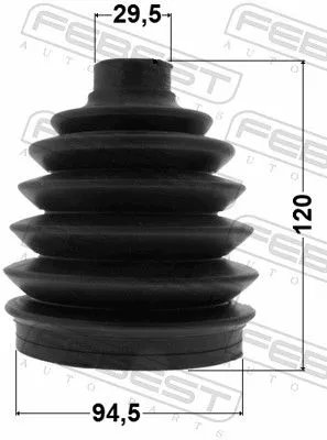 FEBEST Bellow Kit, drive shaft (0417P-V97WF)