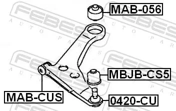 FEBEST Ball Joint (0420-CU)