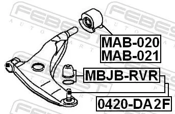 FEBEST Ball Joint (0420-DA2F)