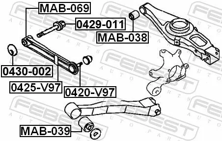 FEBEST Ball Joint (0420-V97)
