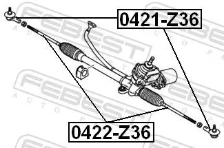 FEBEST Tie Rod End (0421-Z36)