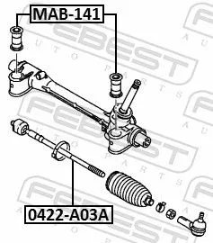 FEBEST Inner Tie Rod (0422-A03A)