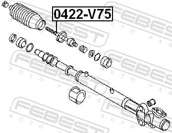 FEBEST Inner Tie Rod (0422-V75)