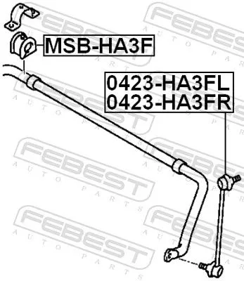 FEBEST Link/Coupling Rod, stabiliser bar (0423-HA3FL)