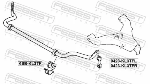 FEBEST Link/Coupling Rod, stabiliser bar (0423-KL3TFL)