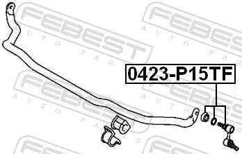 FEBEST Link/Coupling Rod, stabiliser bar (0423-P15TF)