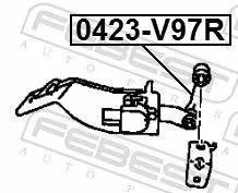 FEBEST Link/Coupling Rod, stabiliser bar (0423-V97R)