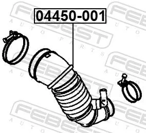 FEBEST Hose, air supply (04450-001)