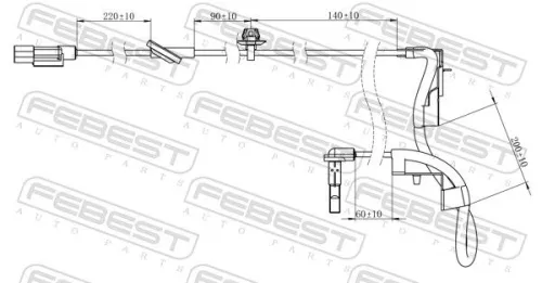 FEBEST Sensor, wheel speed (04606-018)
