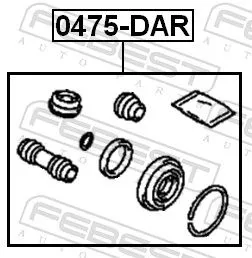 FEBEST Repair Kit, brake caliper (0475-DAR)