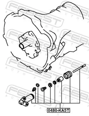FEBEST Slave Cylinder, clutch (0480-KA5T)