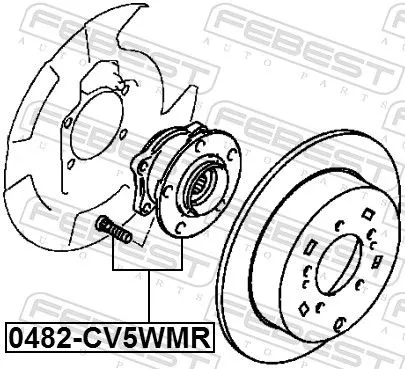 FEBEST Wheel Hub (0482-CV5WMR)
