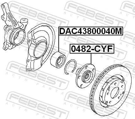 FEBEST Wheel Hub (0482-CYF)