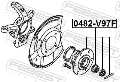 FEBEST Wheel Hub (0482-V97F)