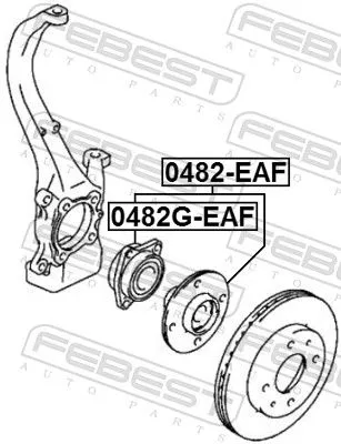 FEBEST Wheel Hub (0482G-EAF)