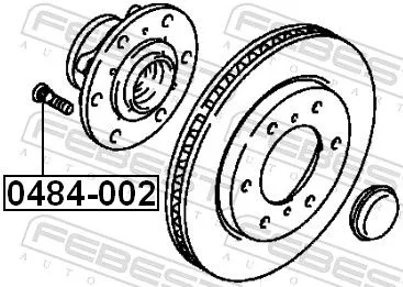 FEBEST Wheel Stud (0484-002)