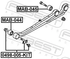 FEBEST Camber Correction Screw Set (0498-005-KIT)