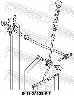 FEBEST Bearing, selector-/shift rod (0499-DA1GB-KIT)