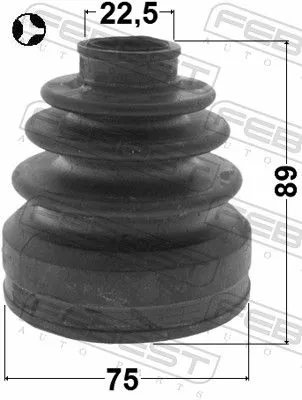 FEBEST Bellow, drive shaft (0515-CWT)