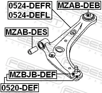 FEBEST Ball Joint (0520-DEF)
