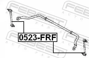 FEBEST Link/Coupling Rod, stabiliser bar (0523-FRF)