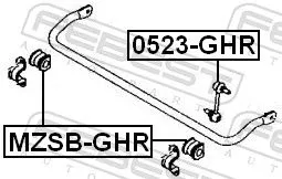 FEBEST Link/Coupling Rod, stabiliser bar (0523-GHR)