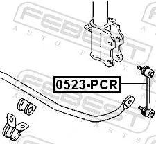 FEBEST Link/Coupling Rod, stabiliser bar (0523-PCR)
