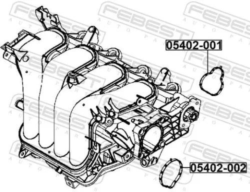 FEBEST Gasket, throttle body (05402-002)
