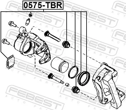 FEBEST Repair Kit, brake caliper (0575-TBR)
