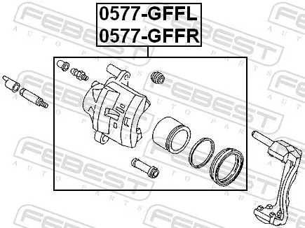 FEBEST Brake Caliper (0577-GFFL)