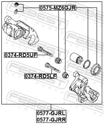 FEBEST Brake Caliper (0577-GJRR)