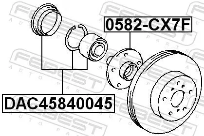 FEBEST Wheel Hub (0582-CX7F)