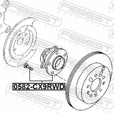FEBEST Wheel Hub (0582-CX9RWD)