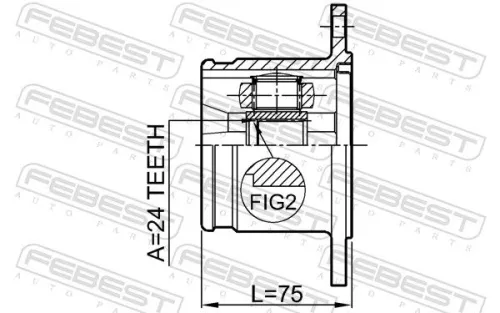 FEBEST Joint Kit, drive shaft (0711-GVJBLH)